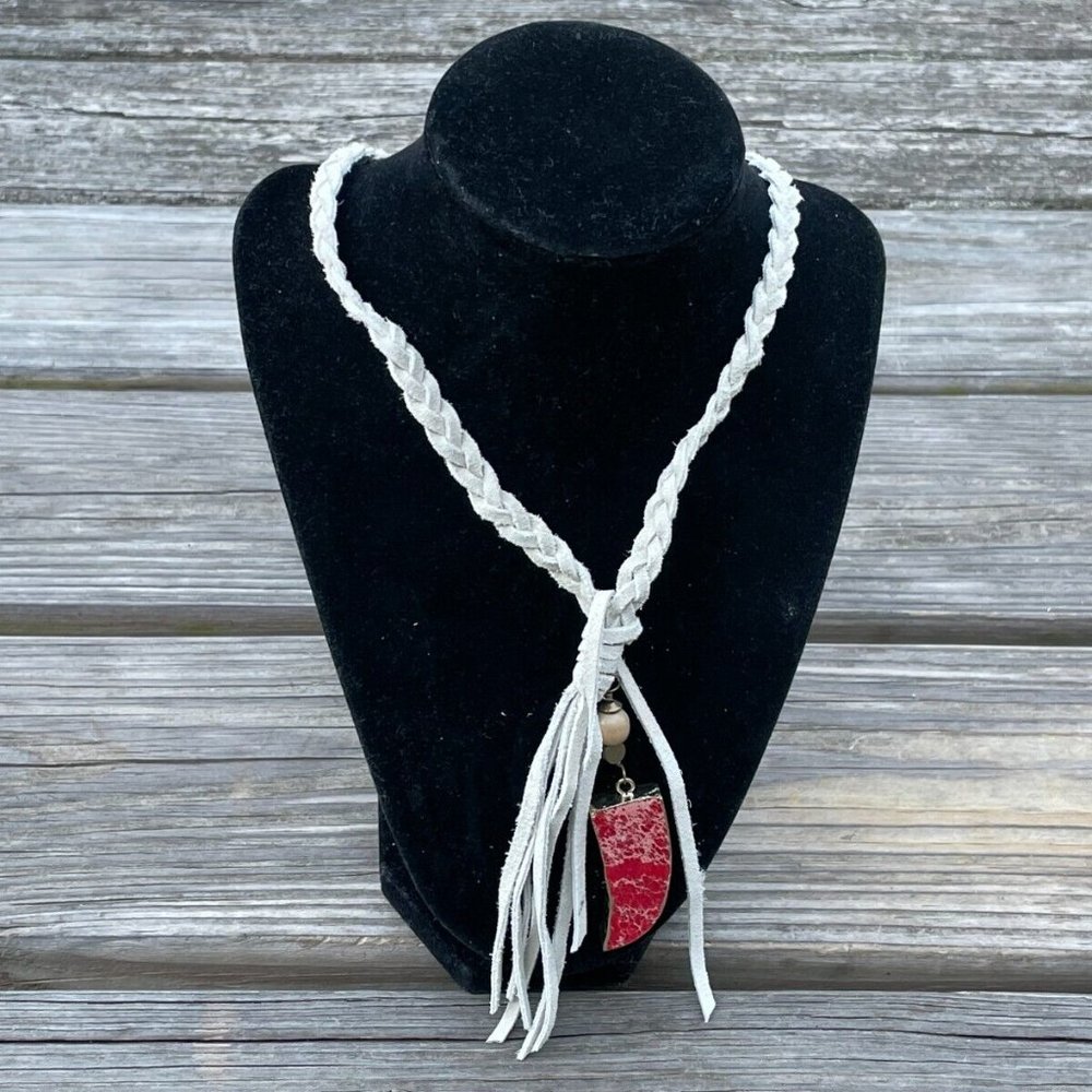 Elise. M Women Necklace Leather Braided Chain Ladies Necklace New